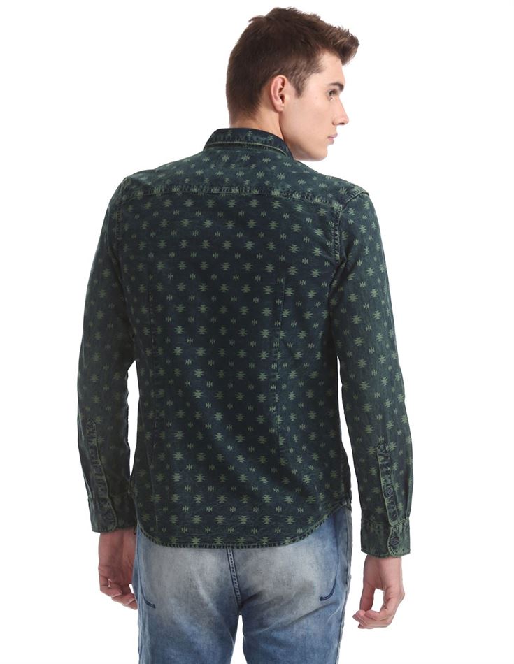 Ed Hardy Men Casual Wear Printed Shirt